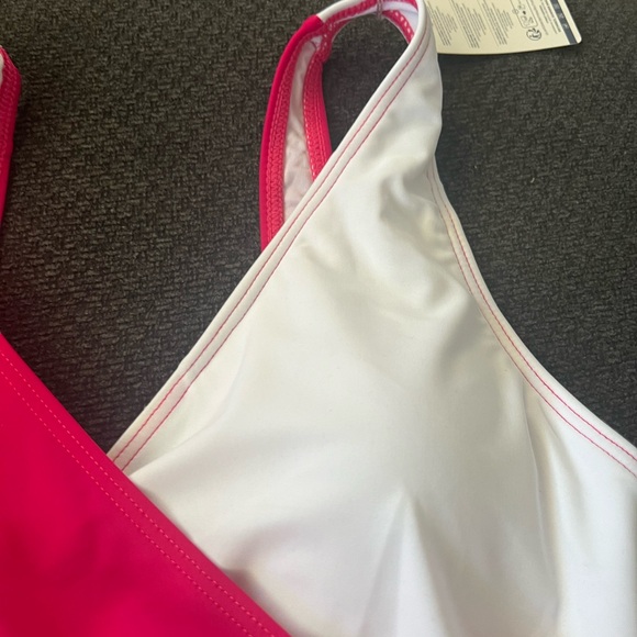 Summer Mae Maternity Swimsuit One Piece Tie Front Bathing Suit V Neck Pregnancy - Picture 6 of 8